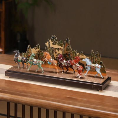 Zhaoling Six Horses Pure Bronze Ornaments