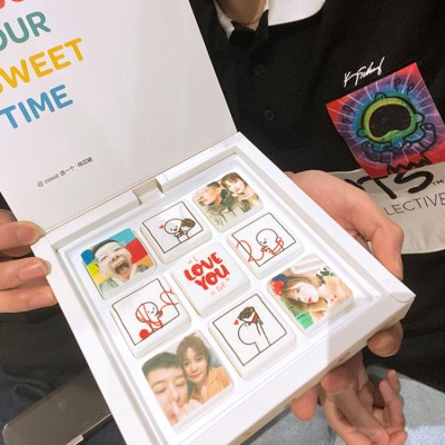 Customized photo marshmallow gift box