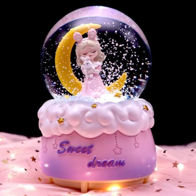 Snow crystal ball music box