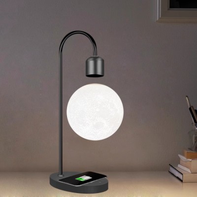 Lewitacja magnetyczna księżyc drukowana w 3D lampa księżycowa