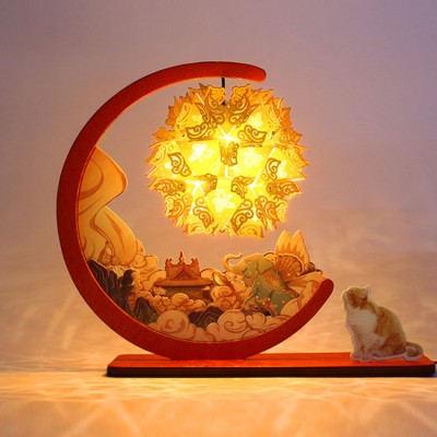 Taiping Elephant Light and Shadow Paper Sculpture Lantern