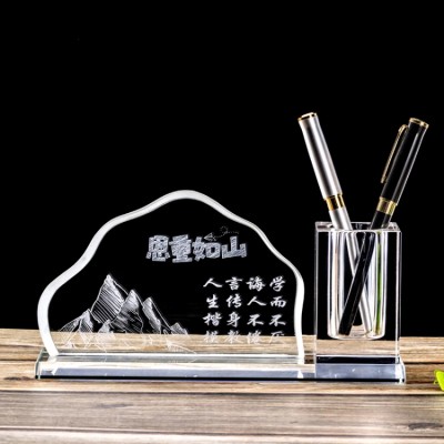 Teacher's Gratitude Crystal Pen Holder