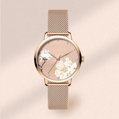 Chinese style flower girls watch