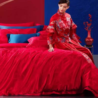 Wedding bedding four piece set