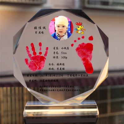 Newborn commemorative crystal customization