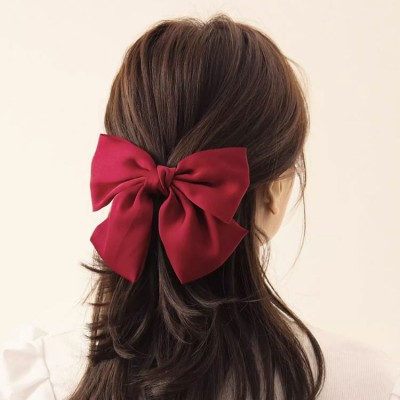 Girls big bow hairpin