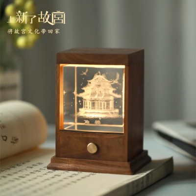 Forbidden City Corner Tower Crystal Night Light