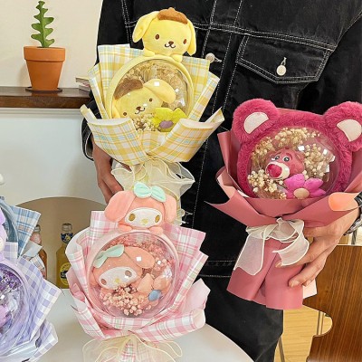 Cute cartoon flower bouquet