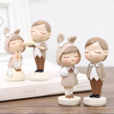 Nordic style couple doll ornaments