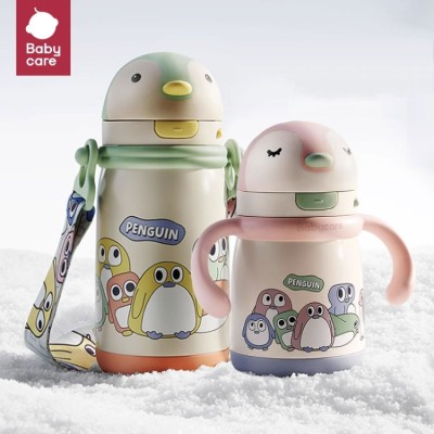 Children's cute penguin thermos cup