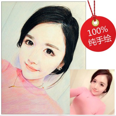 Hand-painted color portrait customization