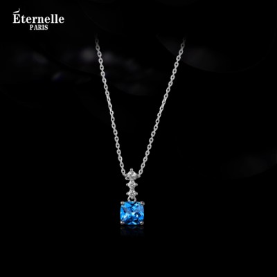 Aurora Crystal Sugar Cube Necklace