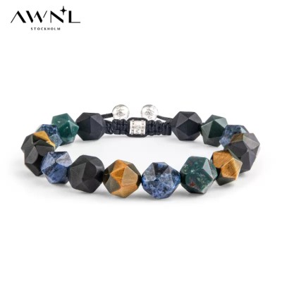 AWNL Men's Multi-Bead Bracelet