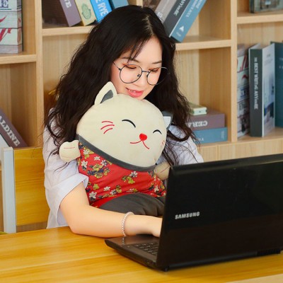 Lucky cat pillow стеганое одеяло двойного назначения
