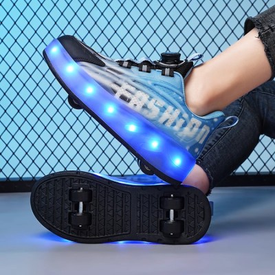 Children's four-wheel roller skates