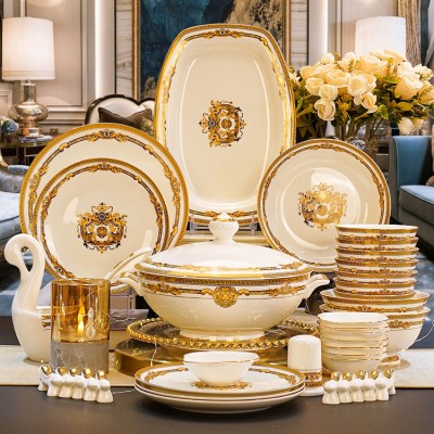 European style high-end bone china tableware set