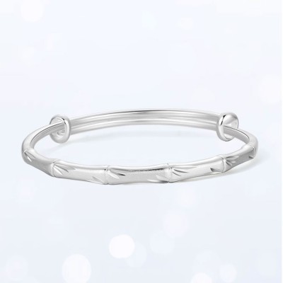 Chow Tai Fook 1000 Pure Silver Bamboo Bracelet