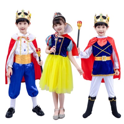 Children's cosplay king princess costume