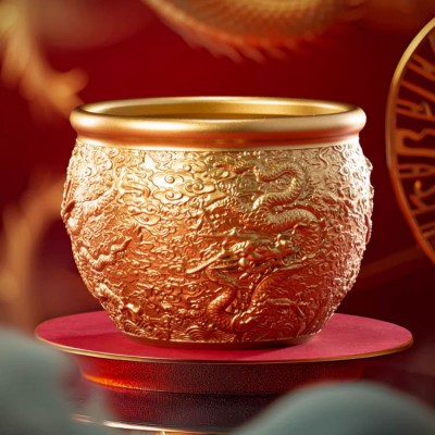 Dragon Cylinder Treasure Bowl for Prosperity from All Seas