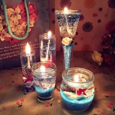European style ocean jelly candle