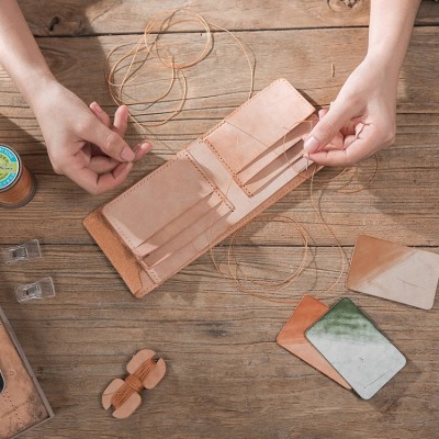 Handmade genuine leather wallet