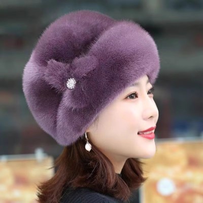 Middle-aged and elderly women's baotou hat