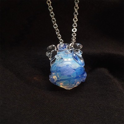Siren Heart Glass Necklace