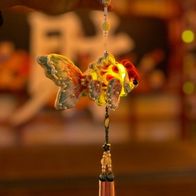 DIY Embroidered Goldfish Light Hairpin