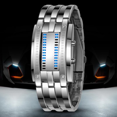 LED Binary Creative Watch