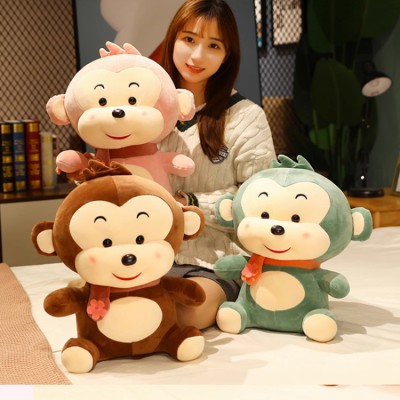 Cute little monkey plush doll