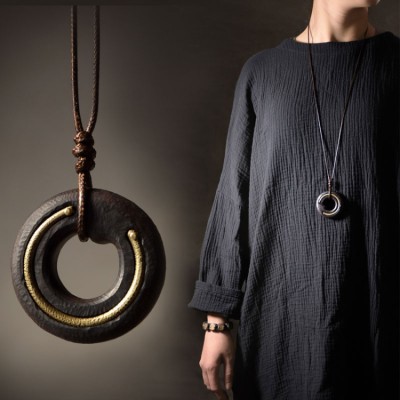 Men's Ebony Vintage Pendant