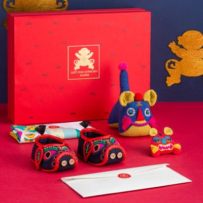 Newborn Tiger Doll Gift Box