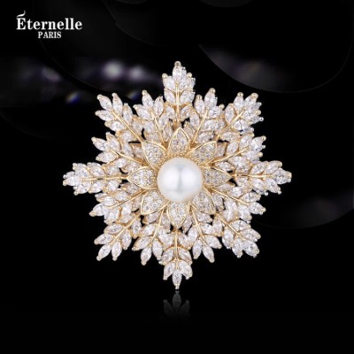 French Eternelle Snowflake Brooch