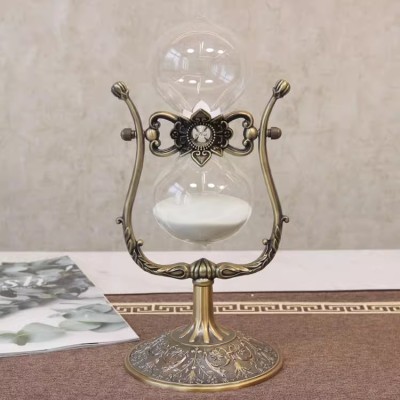 American retro metal hourglass