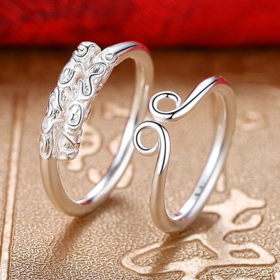 Golden hoop stick and tight hoop curse couple ring