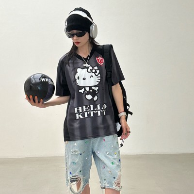 Hello Kitty women's short-sleeved football uniform