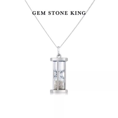Diamond hourglass necklace for girls