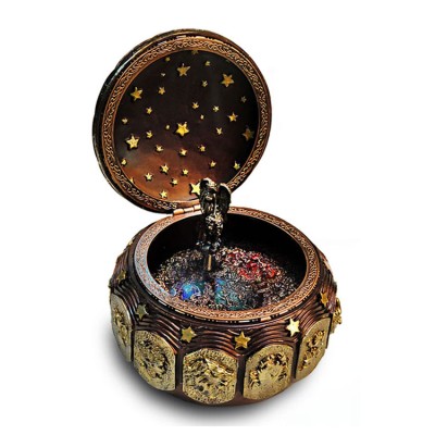 Twelve constellations rotating music box