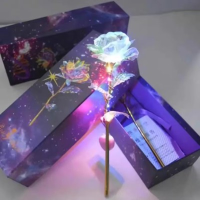24K luminous gold rose