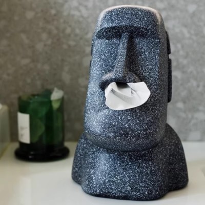 Easter Island Moai Tissue Box