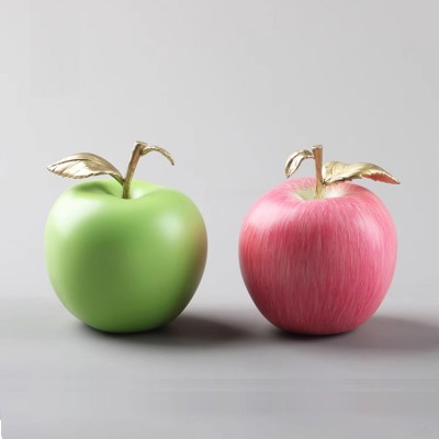 Peaceful pure copper apple ornaments