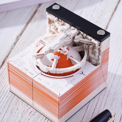 3D Paper Sculpture Earth Sticky Note