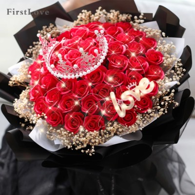Crown Soap Rose Bouquet