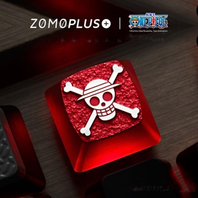 One Piece high value metal keyboard cap