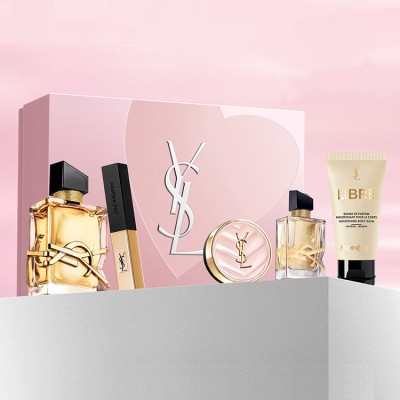 YSL Yves Saint Laurent perfume and makeup gift box