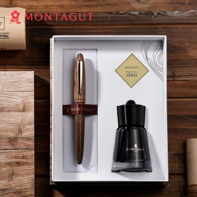 French Montagut solid wood fountain pen