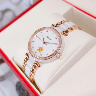 Caroline Ladies White Ceramic Watch