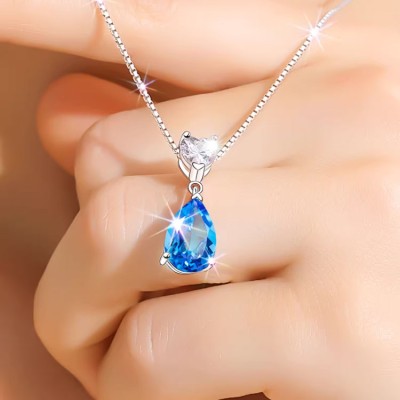 Heart of the Ocean Topaz Necklace