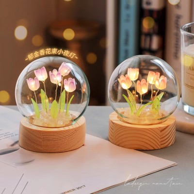 Tulip Glass Night Light