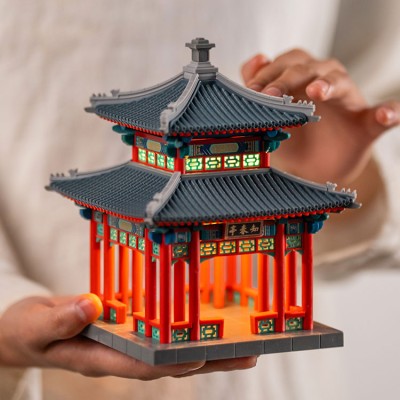 Summer Palace Zhichun Pavilion Mortise and Tenon Building Blocks